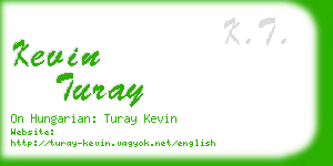 kevin turay business card